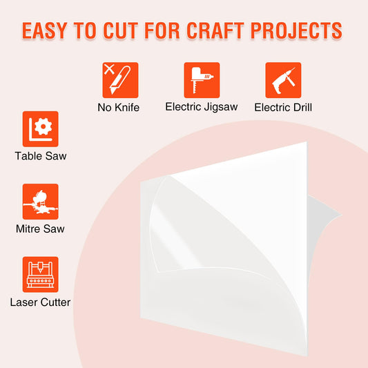 4' x 8' (1/8 inch I 3mm Thick) Opaque White Plexiglass Sheet $165