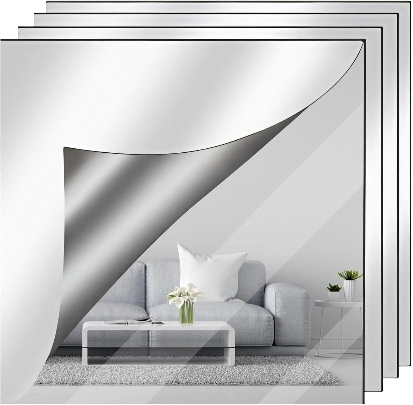 4' x 8' (3/16 inch I 4.5mm Thick) SILVER MIRROR Plexiglass Sheet $265