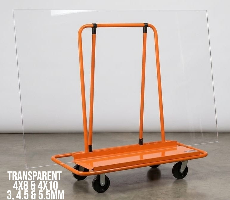 4 x 10 Transparent sheet 4.5mm (3/16") $185